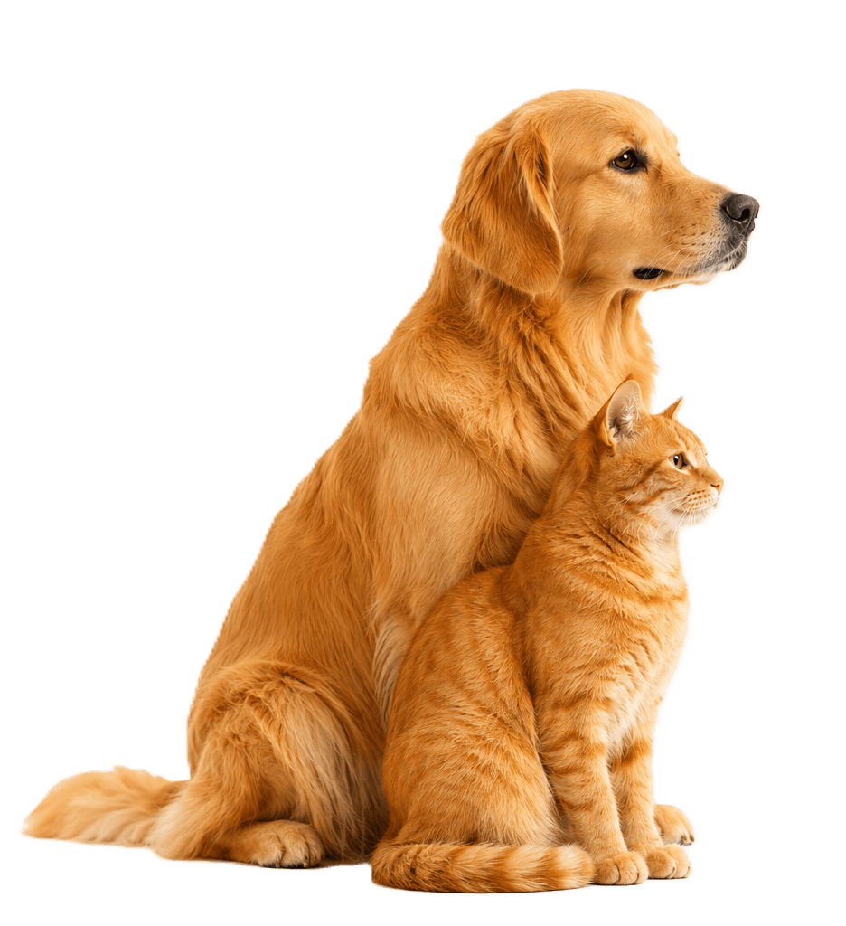 Tutora recebendo atendimento veterinário para o seu cão em casa